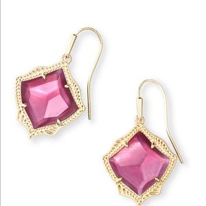 Kendra Scott Kyrie Drop Earrings Berry Illusion